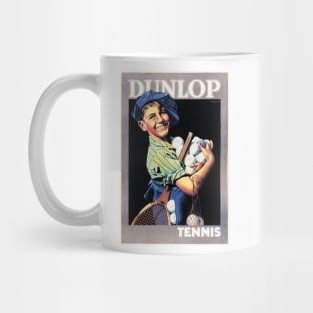 DUNLOP TENNIS by Franz Jakob Hinklein 1926 Vintage Sports Racket Advertisement Mug